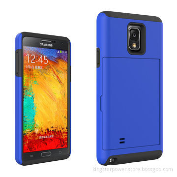 PC Case for Samsung Galaxy Note4 N910 Note4 with ID, Cash and Credit Card SlotsNew